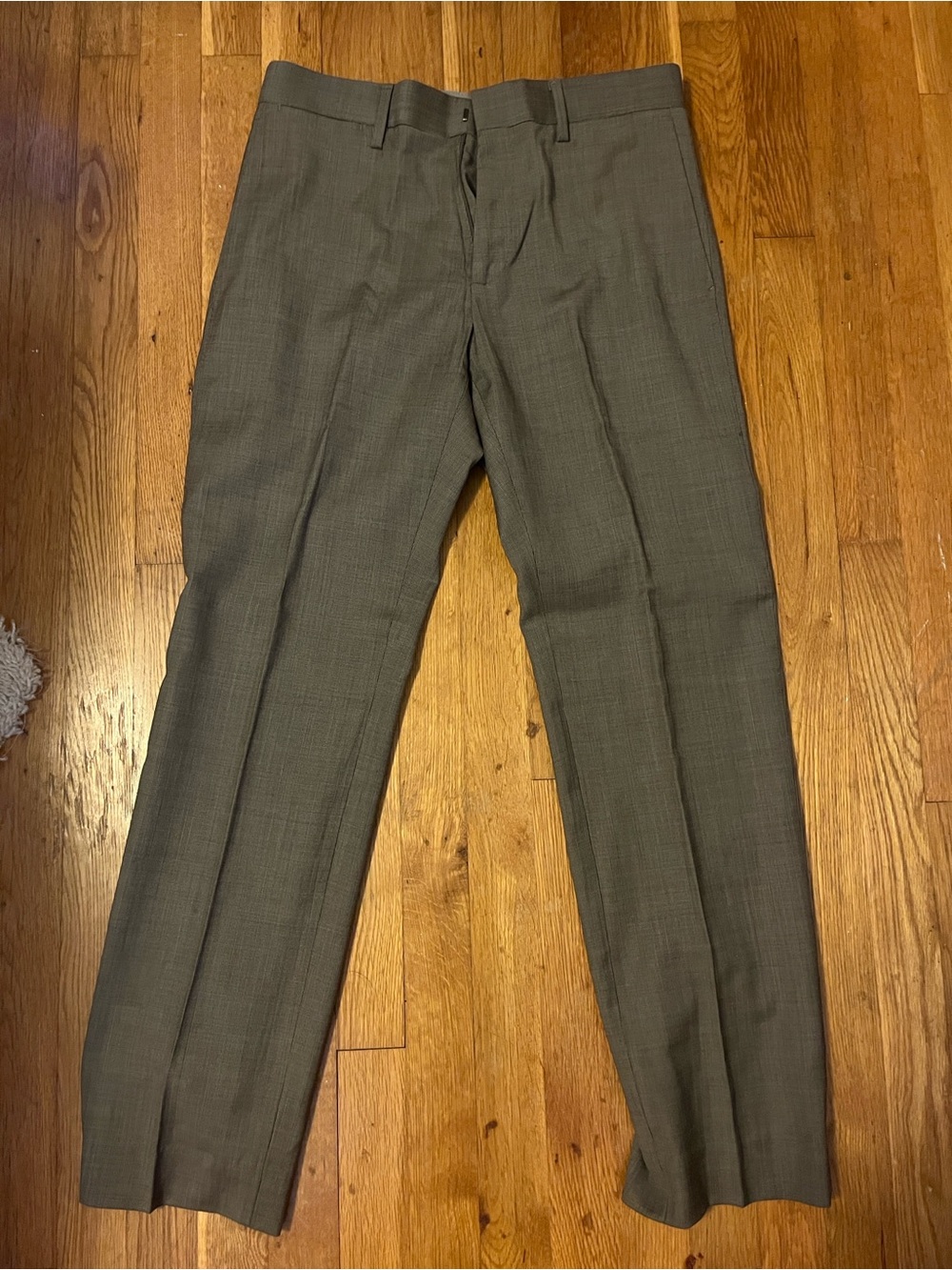 Banana Republic Men's Dress Pants in Olive Gray Plaid